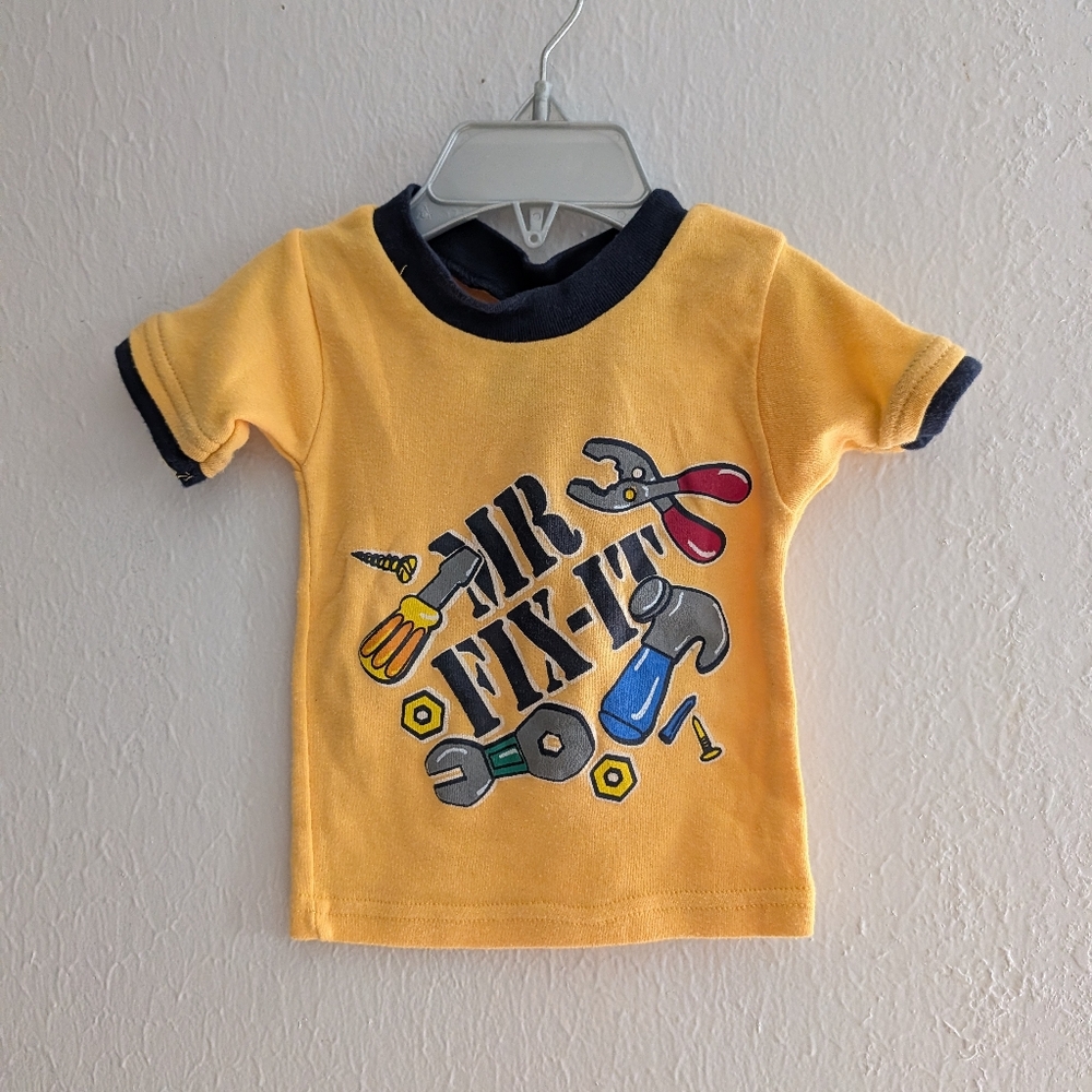 Vintage Yellow 'Mr. Fix-It' Short Sleeve Tee